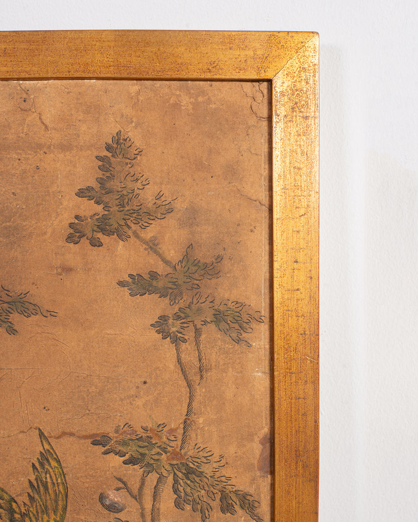 Pair 19th Century French Chinoiserie Wallpaper Panels