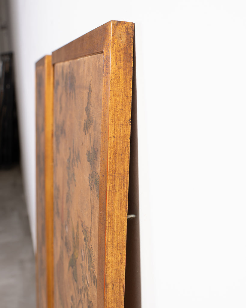 Pair 19th Century French Chinoiserie Wallpaper Panels