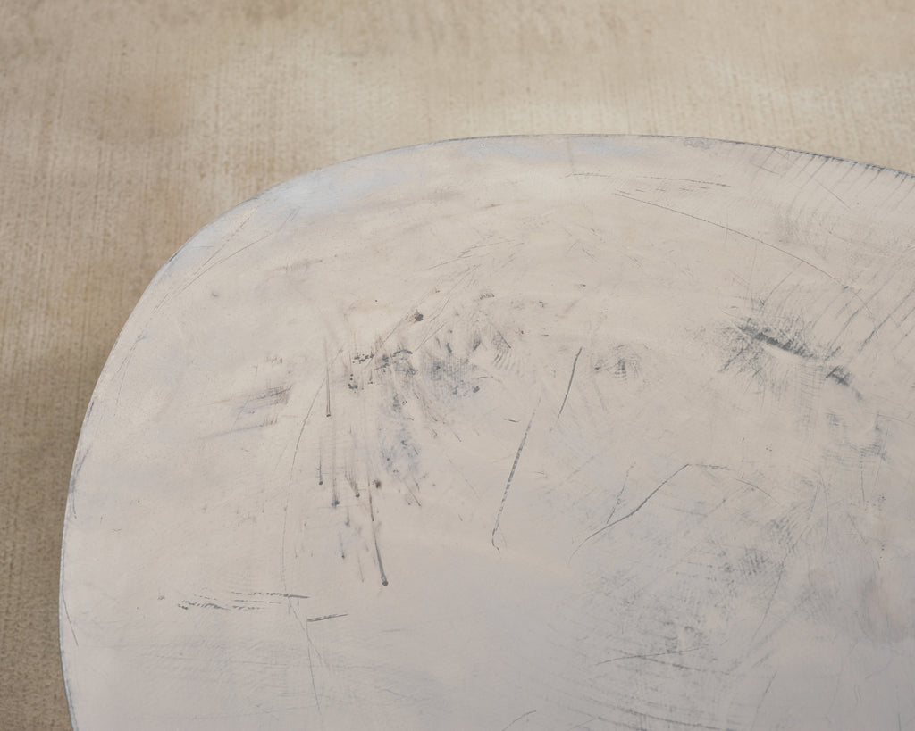 Pair of Mid-Century Chrome Biomorphic Kidney-Form Drinks Tables