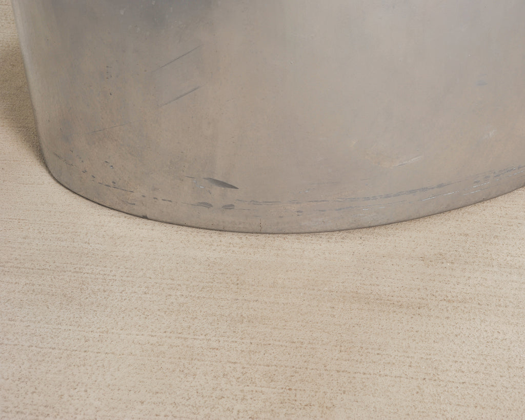 Pair of Mid-Century Chrome Biomorphic Kidney-Form Drinks Tables