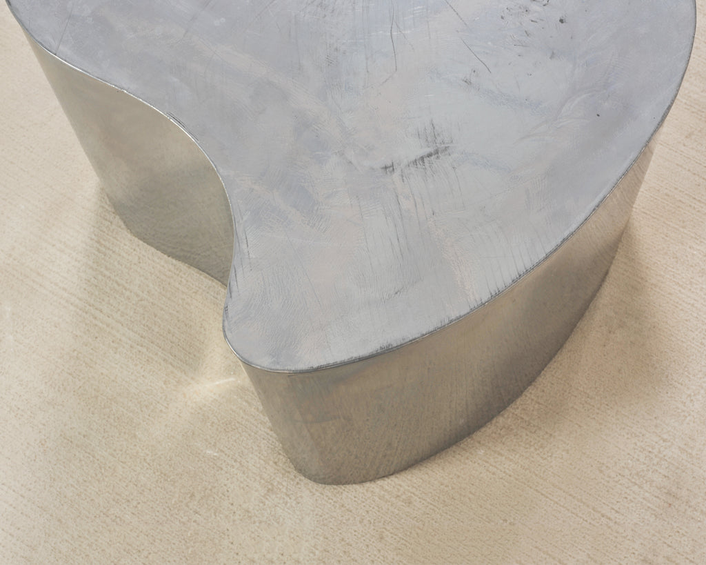 Pair of Mid-Century Chrome Biomorphic Kidney-Form Drinks Tables