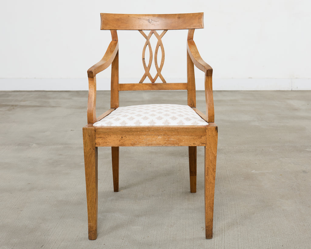 Pair of 19th Century Country French Provincial Fruitwood Armchairs