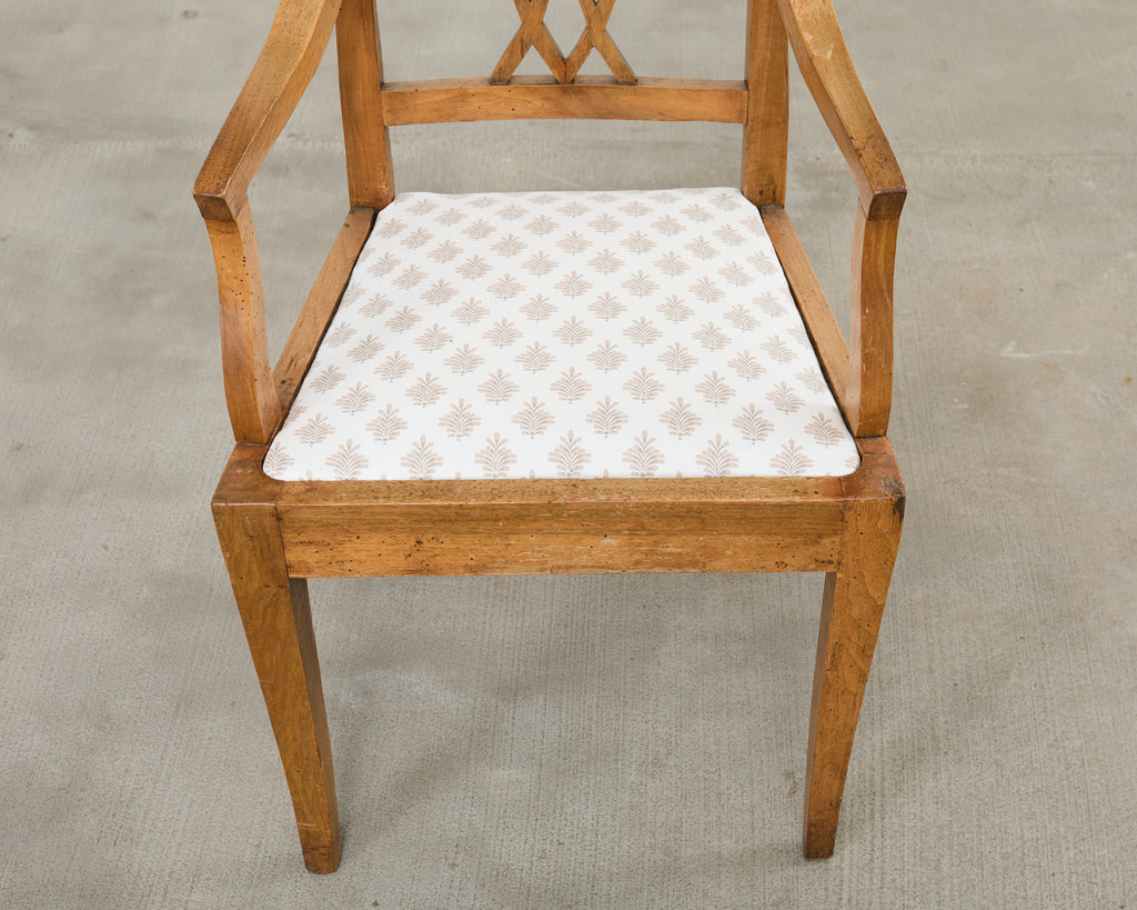 Pair of 19th Century Country French Provincial Fruitwood Armchairs
