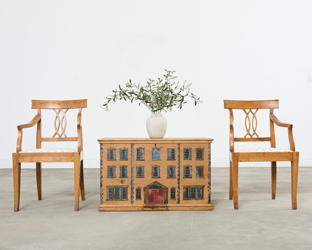 Pair of 19th Century Country French Provincial Fruitwood Armchairs