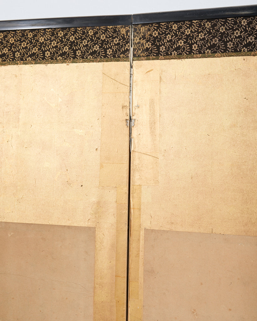 Pair of Japanese Edo/Tokugawa Screens Tale of Heiki