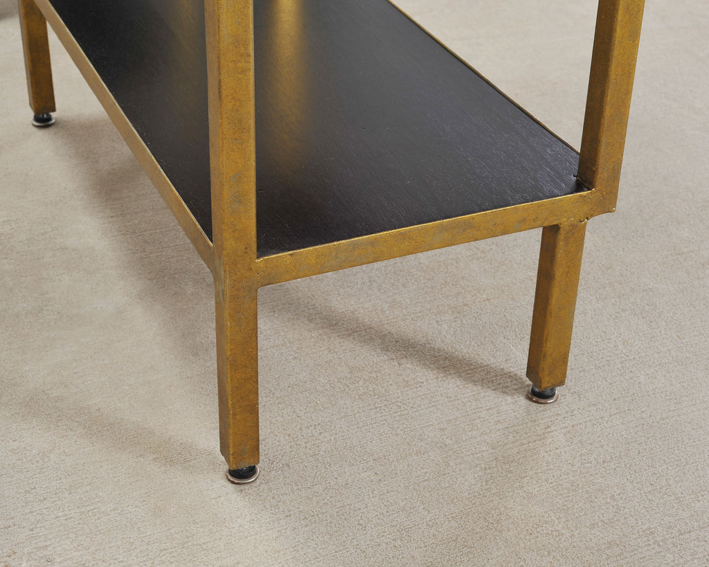 Pair of Oly Studio Gilt Iron 'Stella' Étagères Bookcase Shelves