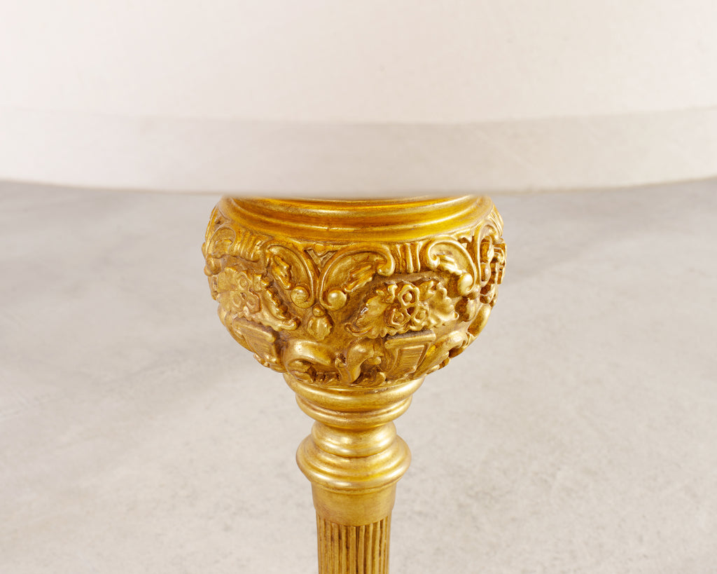 Pair of Nancy Corzine Neoclassical 22k Topiary Lamps