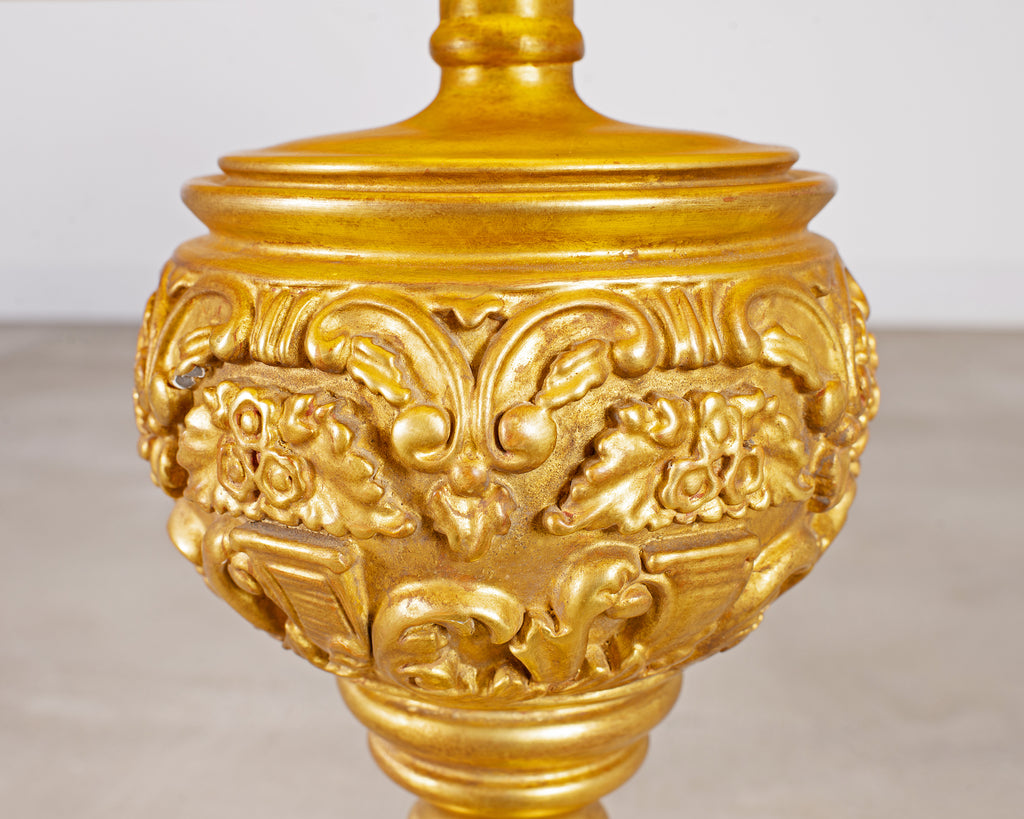 Pair of Nancy Corzine Neoclassical 22k Topiary Lamps