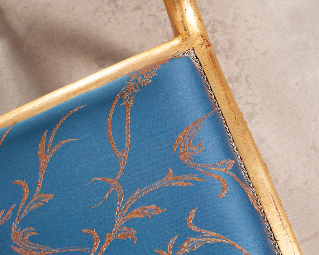 Pair of Italian Neoclassical Giltwood Camel Stool Benches