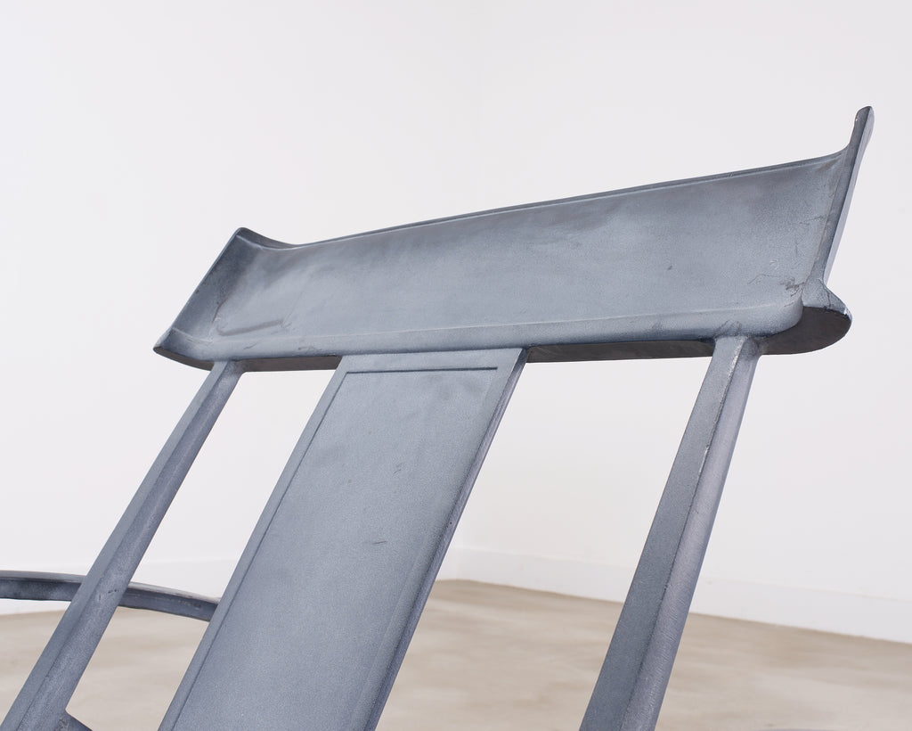 Pair of Neoclassical Greco-Roman Klismos Chaise Lounges