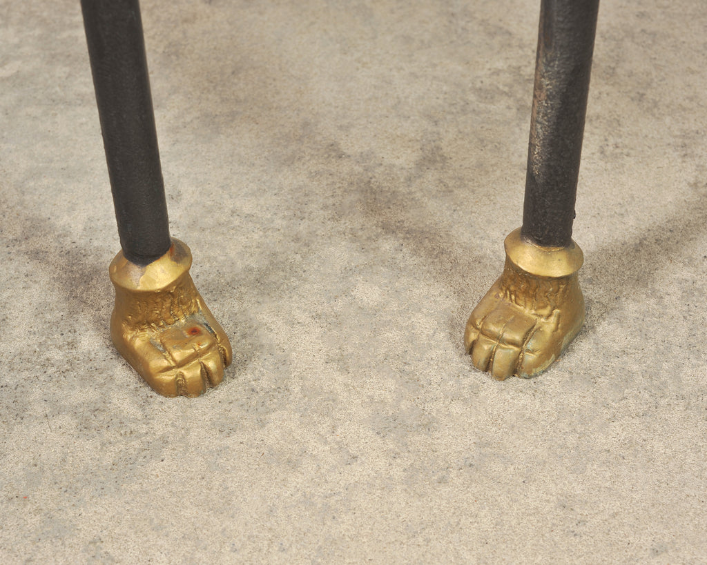 Pair of Bronze Lion's Head Lounge Chairs After Diego Giacometti