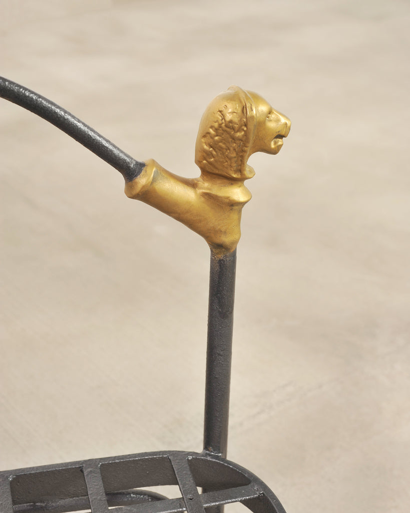 Pair of Bronze Lion's Head Lounge Chairs After Diego Giacometti