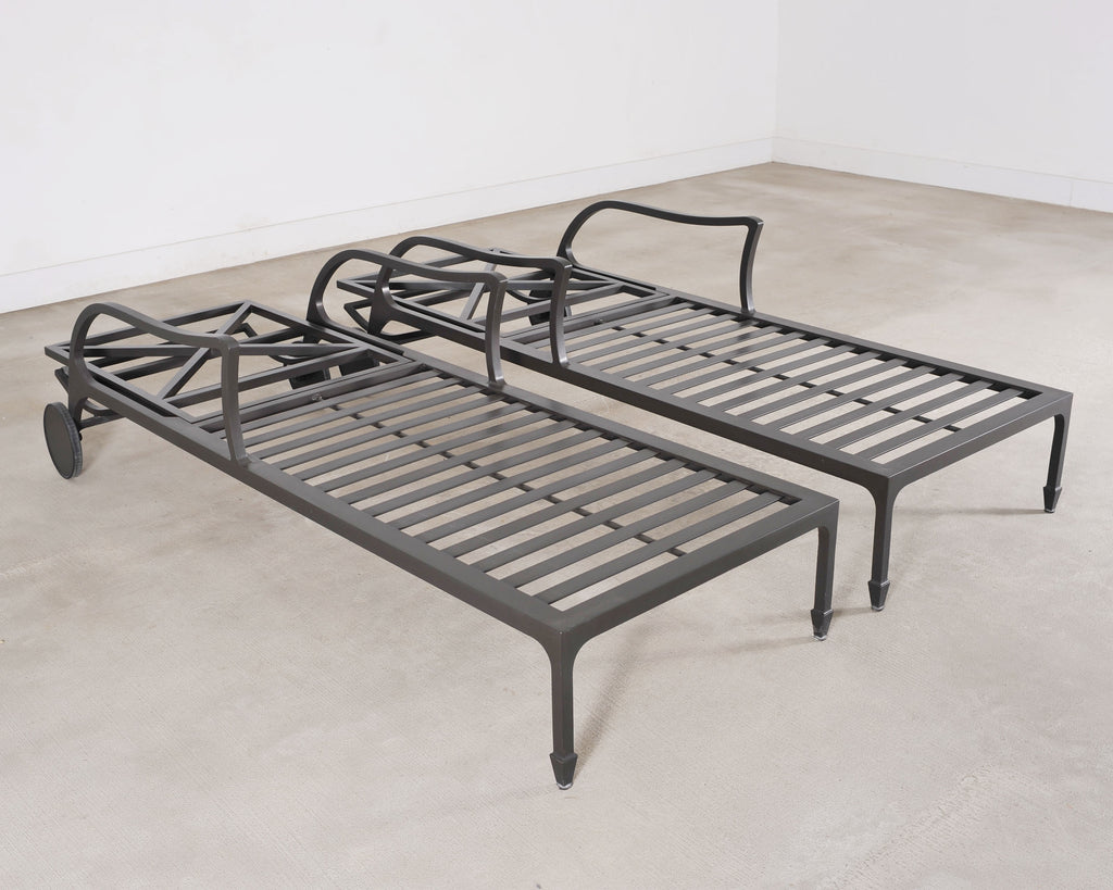 Pair of McKinnon and Harris Beaufort Sun Chaise Lounges