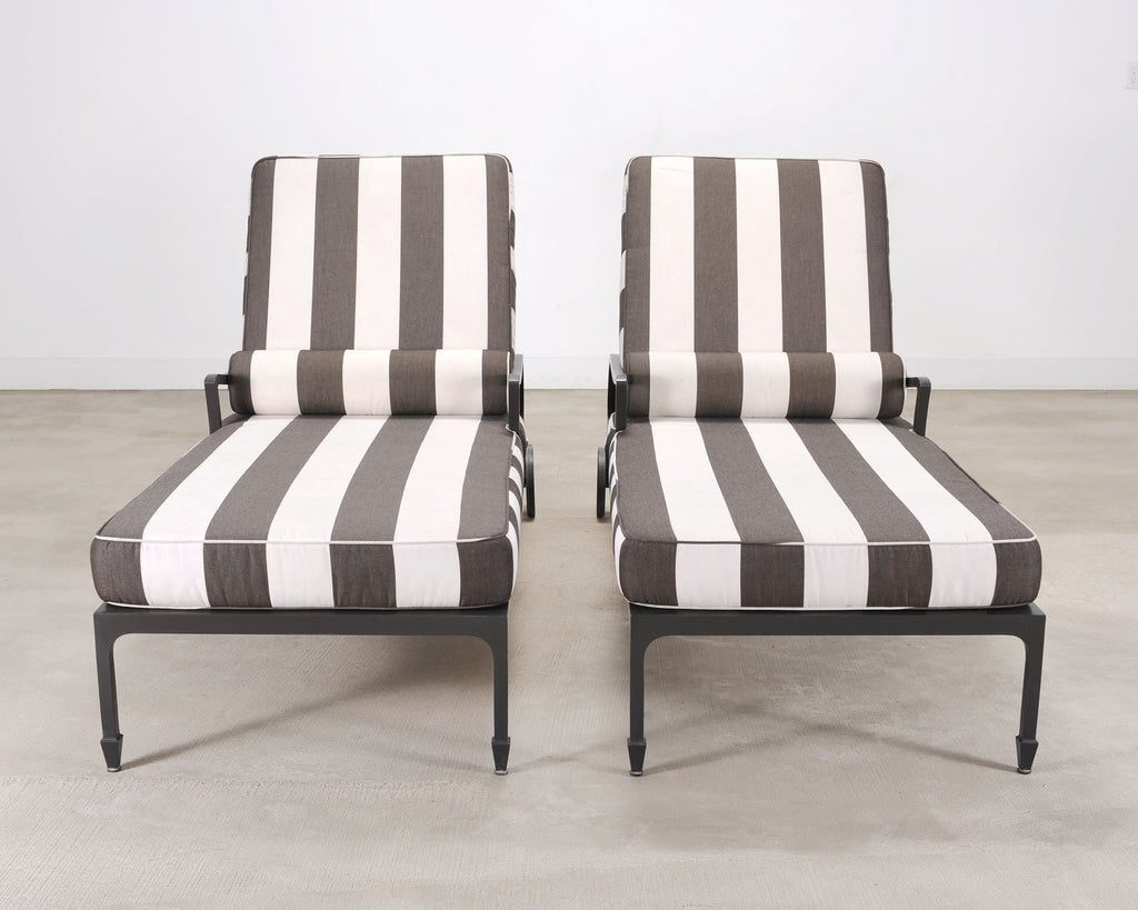 Pair of McKinnon and Harris Beaufort Sun Chaise Lounges