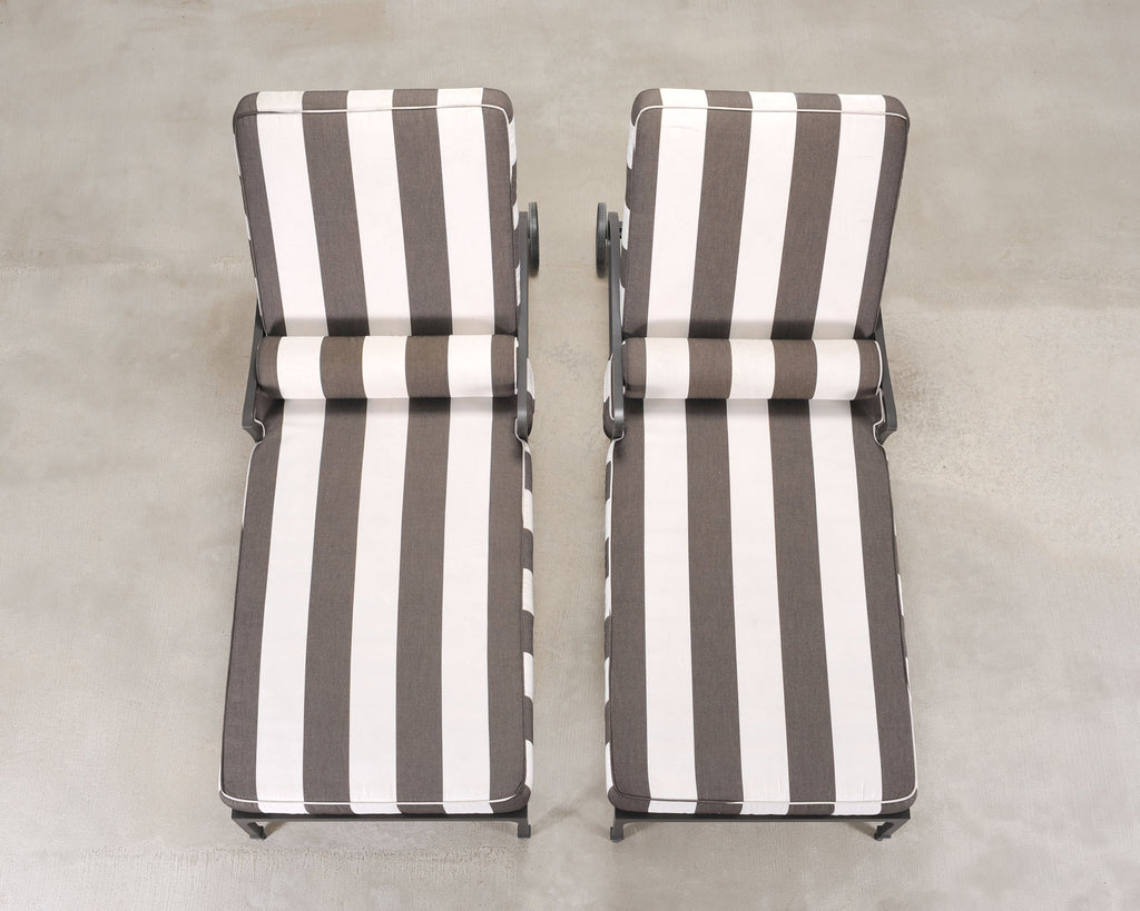 Pair of McKinnon and Harris Beaufort Sun Chaise Lounges