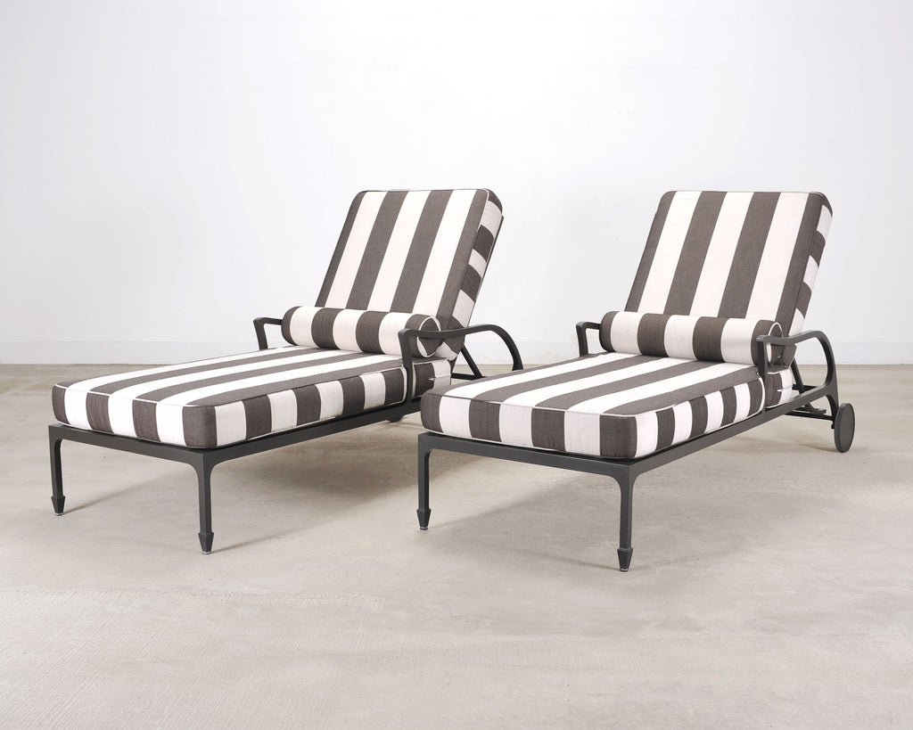 Pair of McKinnon and Harris Beaufort Sun Chaise Lounges