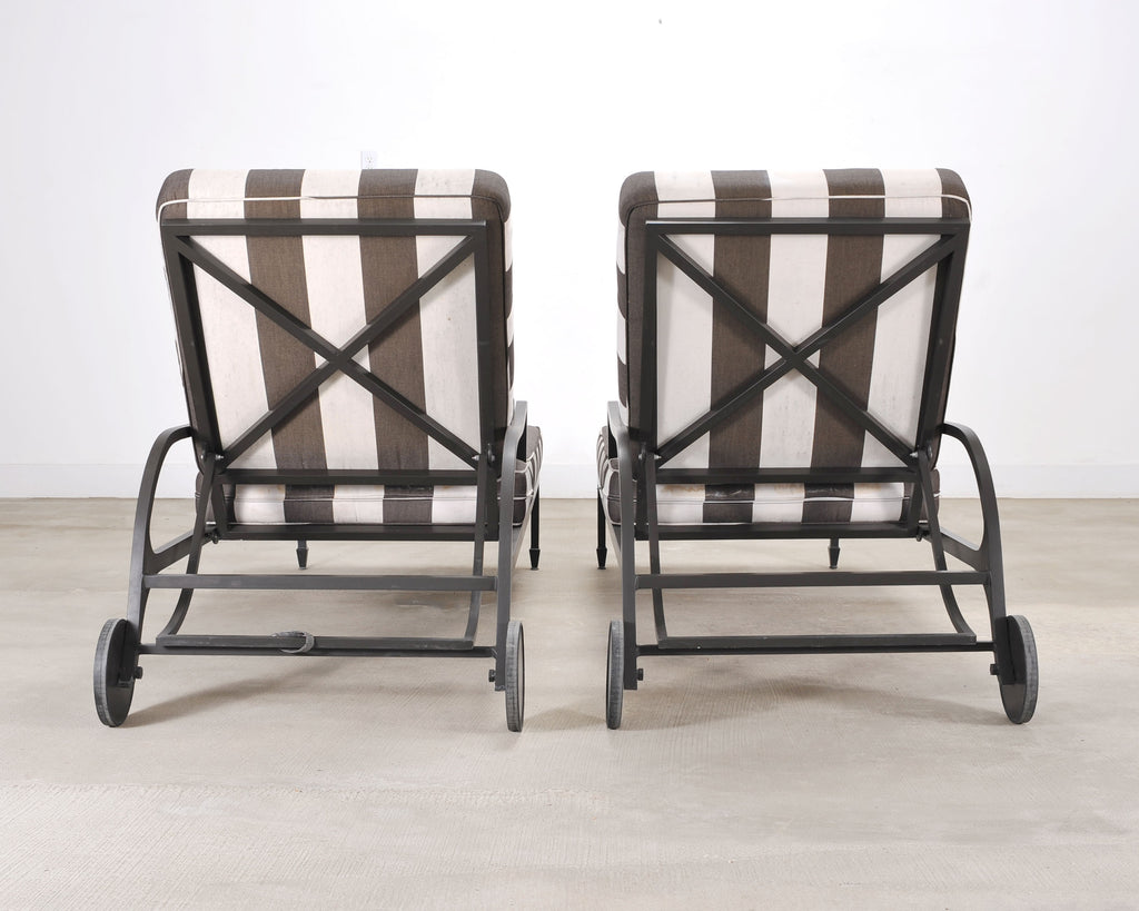 Pair of McKinnon and Harris Beaufort Sun Chaise Lounges
