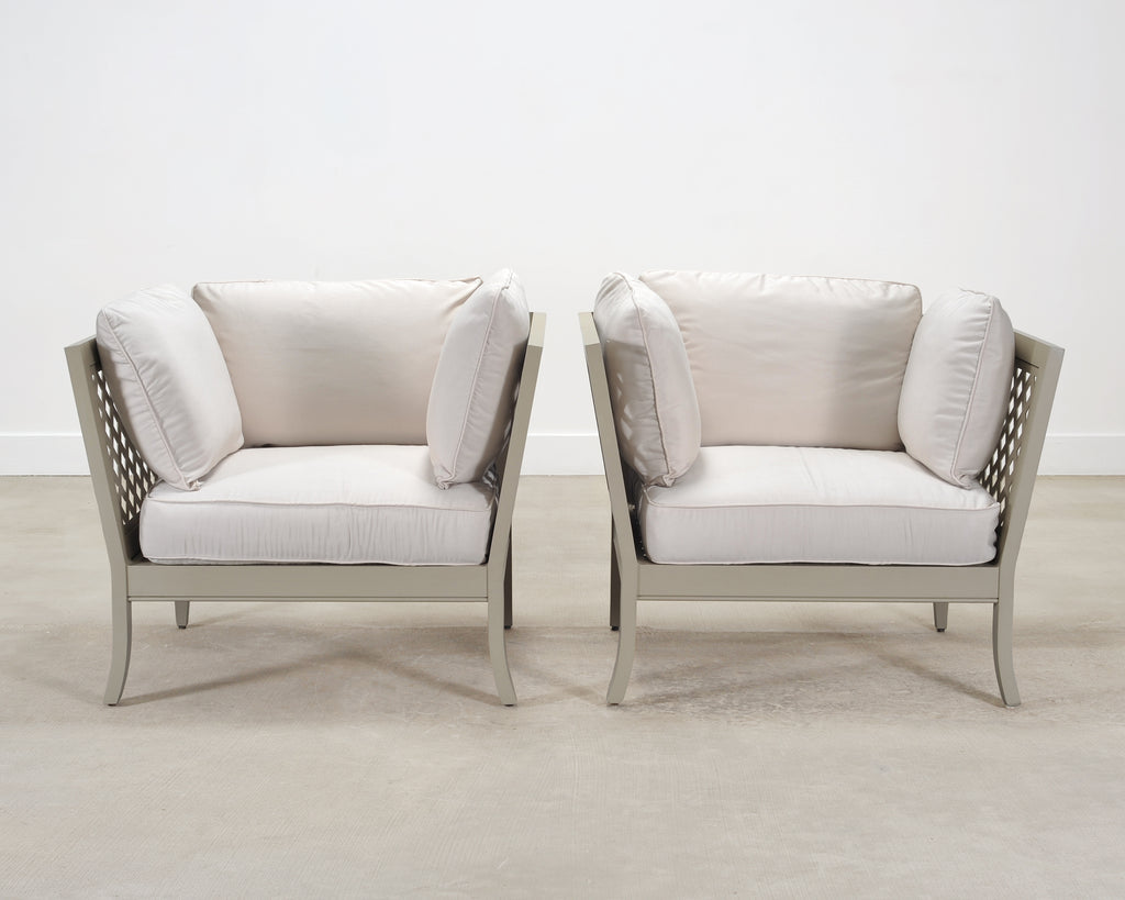 Pair of McKinnon and Harris duVal-Alexander Garden Club Chairs