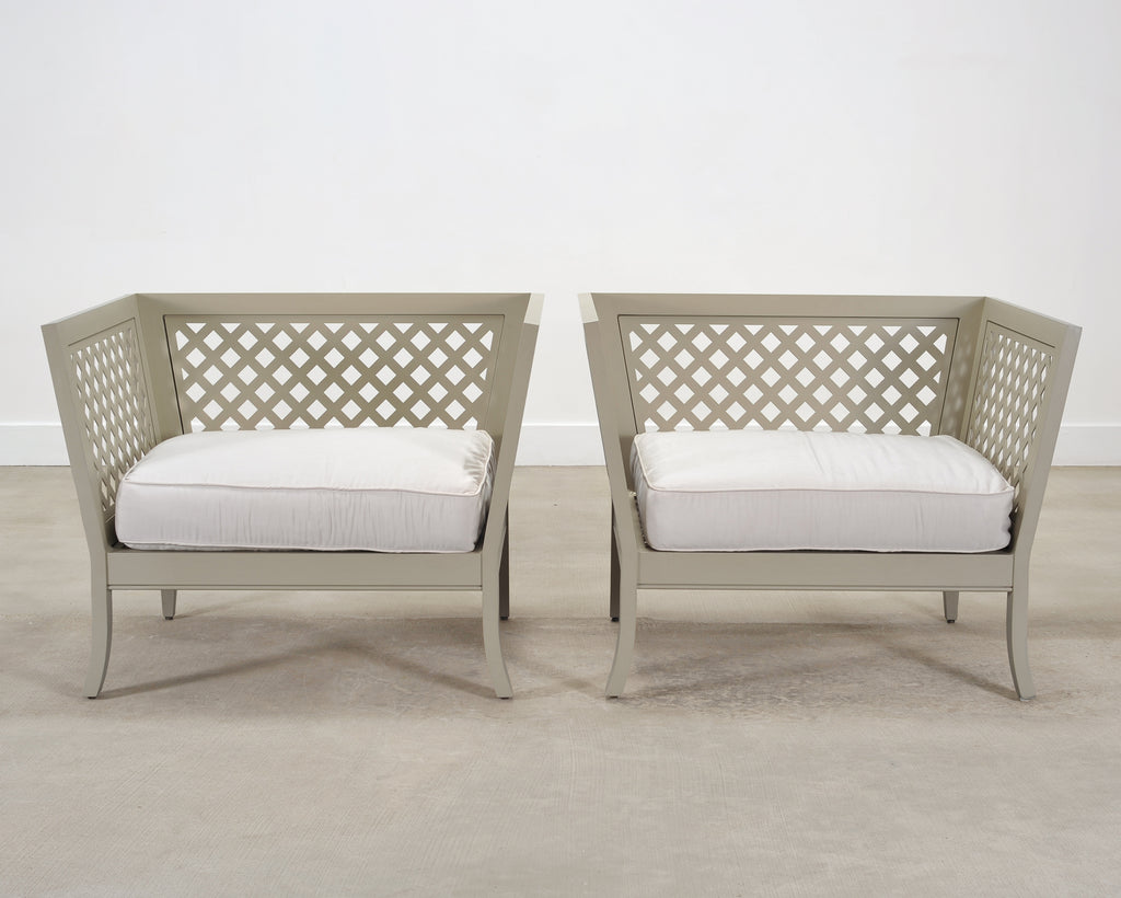 Pair of McKinnon and Harris duVal-Alexander Garden Club Chairs