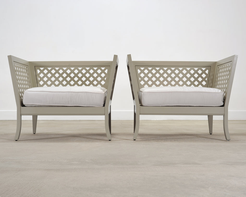 Pair of McKinnon and Harris duVal-Alexander Garden Club Chairs