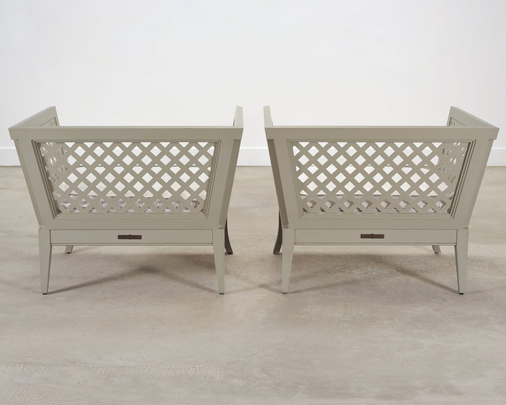 Pair of McKinnon and Harris duVal-Alexander Garden Club Chairs