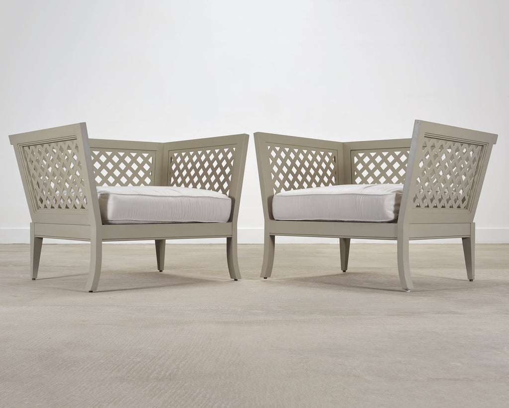 Pair of McKinnon and Harris duVal-Alexander Garden Club Chairs