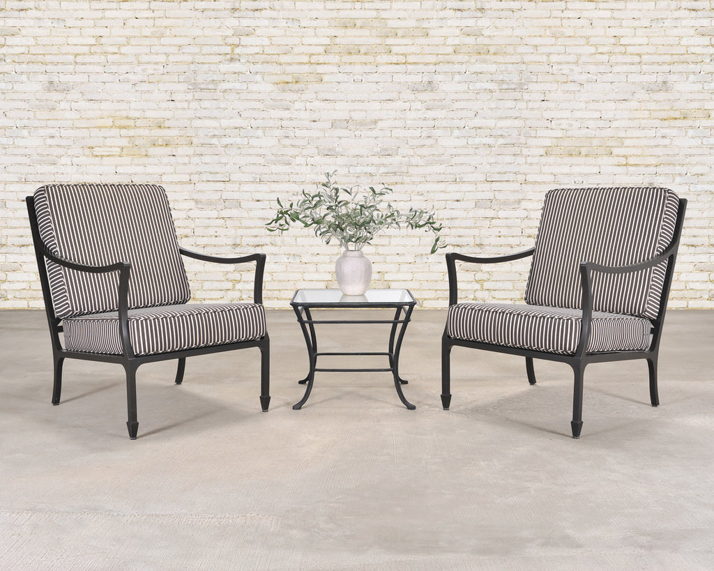 Pair of McKinnon and Harris Beaufort Aluminum Club Chairs