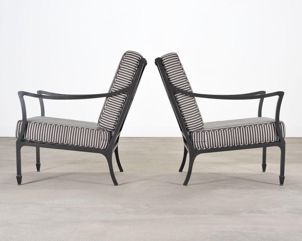 Pair of McKinnon and Harris Beaufort Aluminum Club Chairs