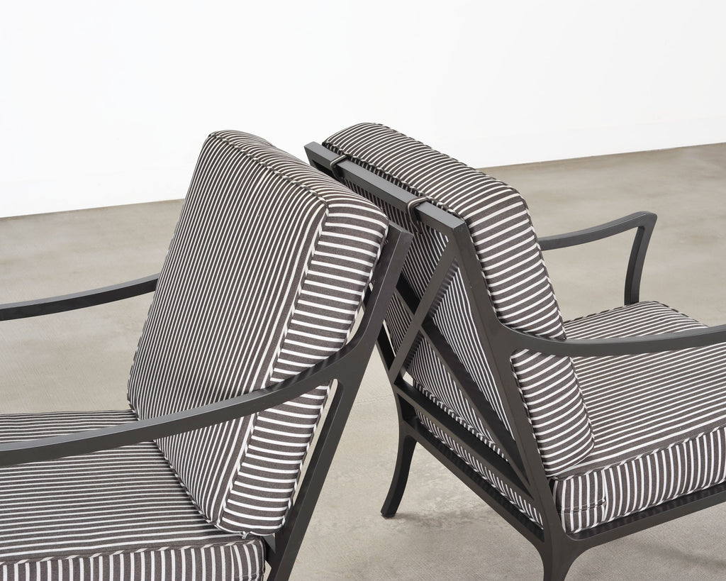 Pair of McKinnon and Harris Beaufort Aluminum Club Chairs