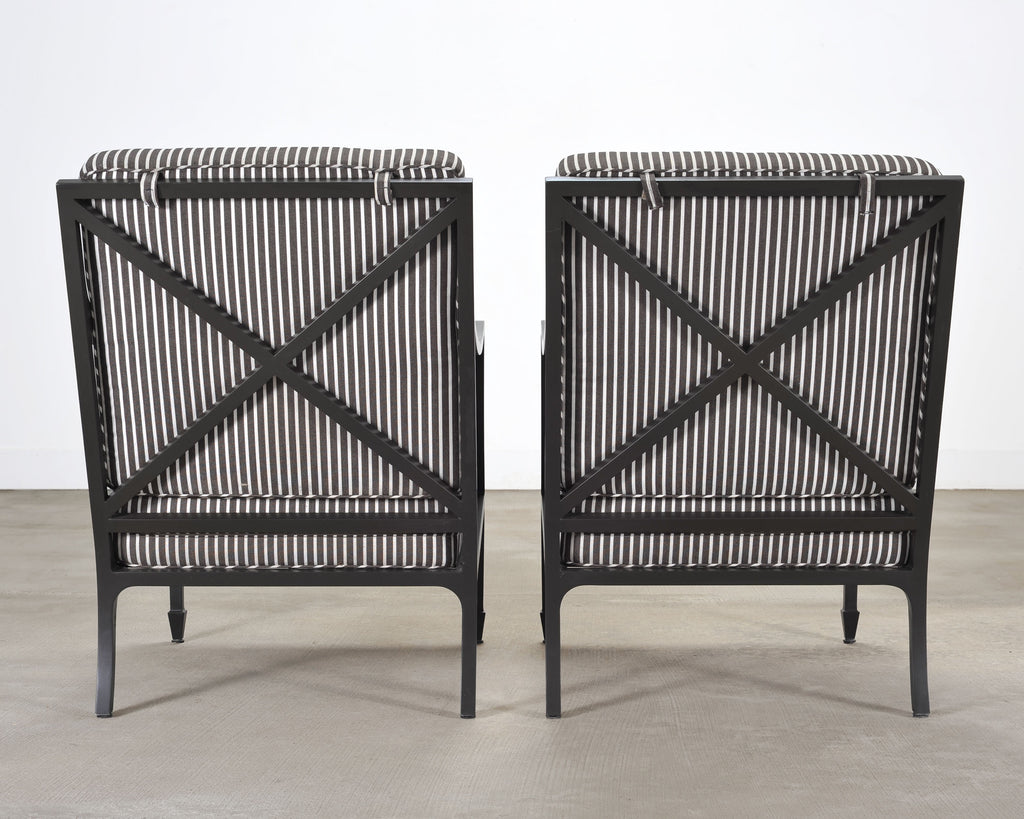 Pair of McKinnon and Harris Beaufort Aluminum Club Chairs