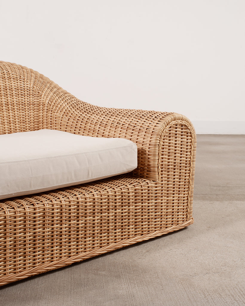 Pair of Michael Taylor Jennifer All-Weather Wicker Lounge Chairs