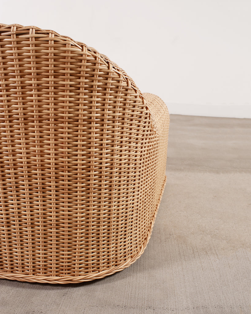 Pair of Michael Taylor Jennifer All-Weather Wicker Lounge Chairs