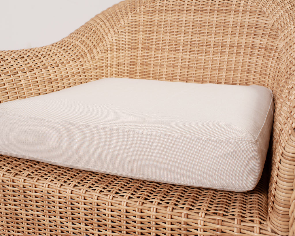 Pair of Michael Taylor Jennifer All-Weather Wicker Lounge Chairs