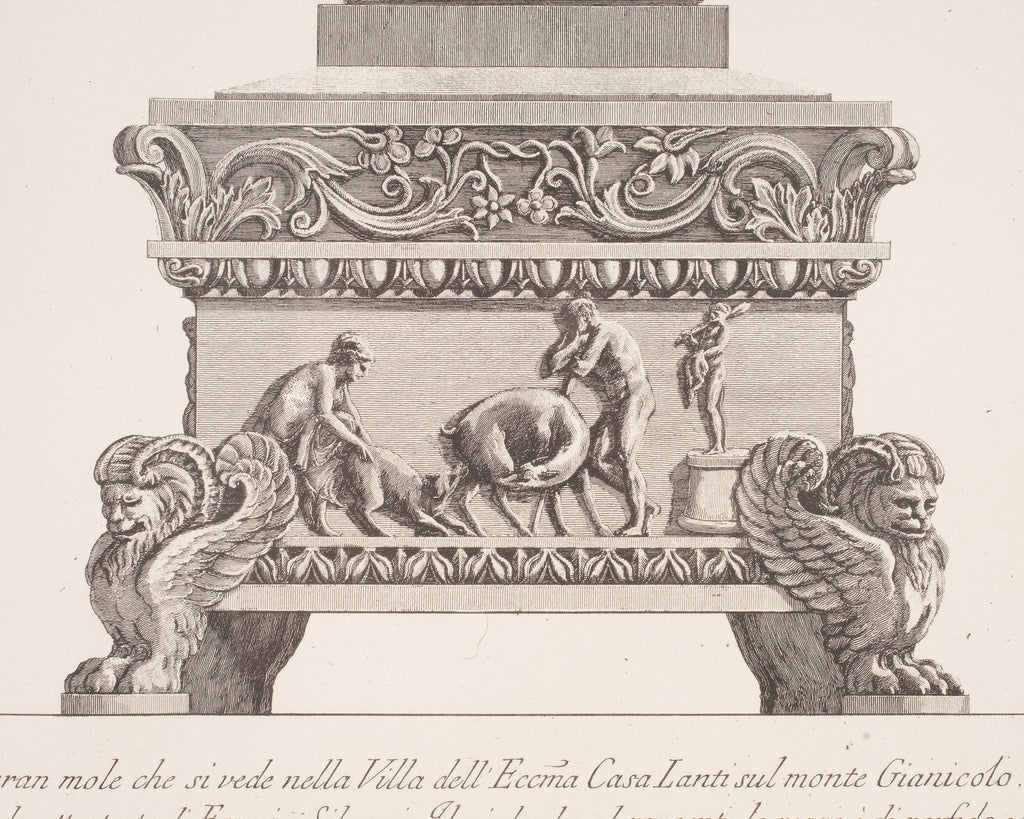 Pair of Neoclassical Framed Prints After Giovanni Battista Piranesi