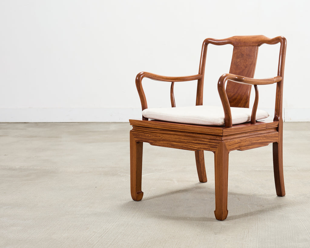 Pair of Chinese Export Ming Dynasty-Style Hardwood Armchairs