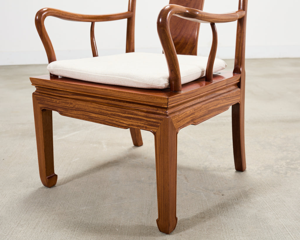 Pair of Chinese Export Ming Dynasty-Style Hardwood Armchairs