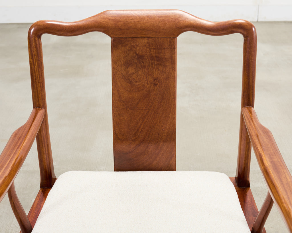 Pair of Chinese Export Ming Dynasty-Style Hardwood Armchairs