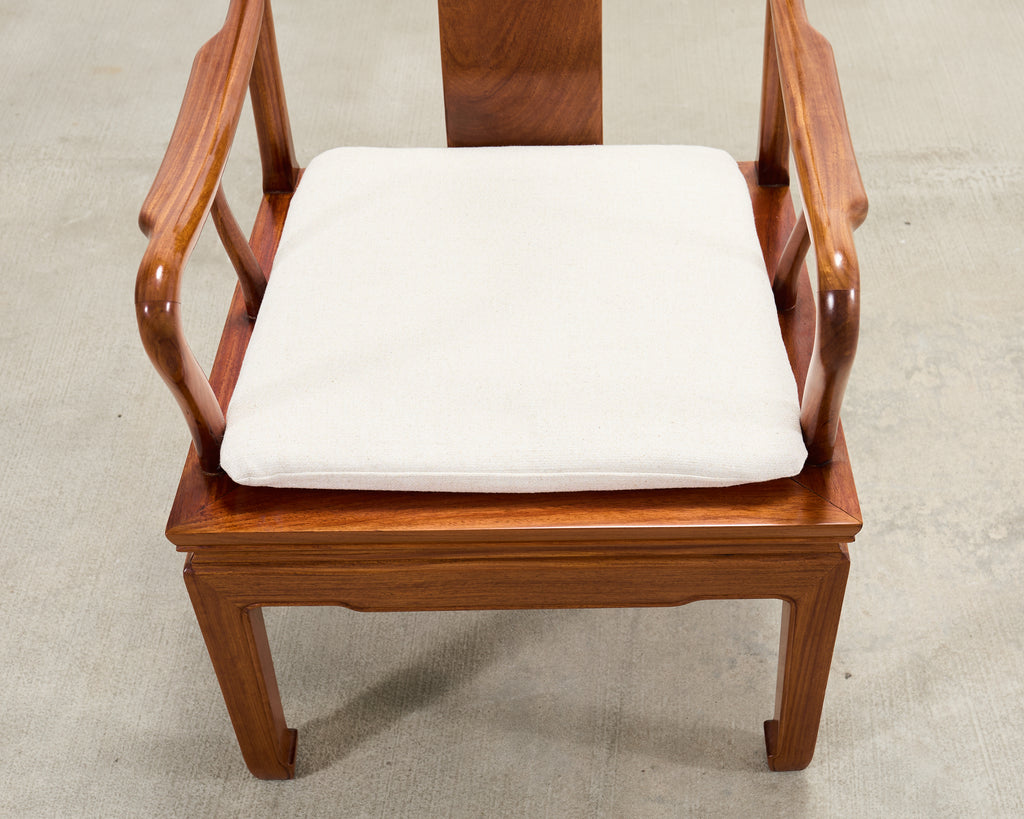 Pair of Chinese Export Ming Dynasty-Style Hardwood Armchairs