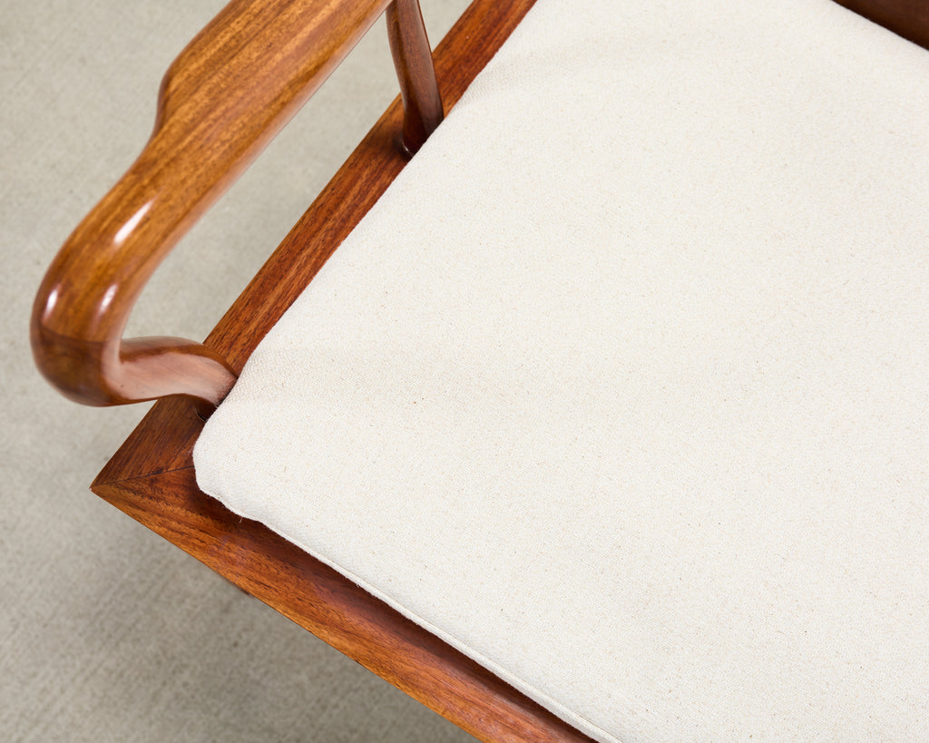 Pair of Chinese Export Ming Dynasty-Style Hardwood Armchairs