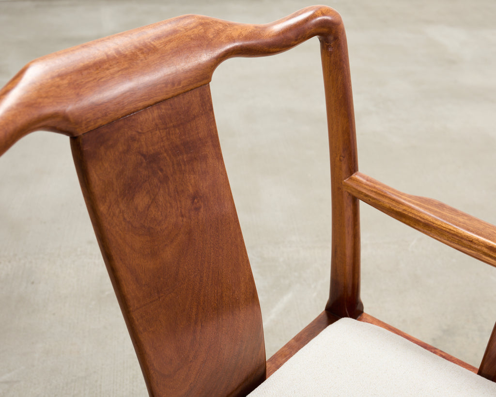 Pair of Chinese Export Ming Dynasty-Style Hardwood Armchairs