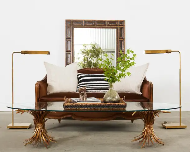 Pair of Country French Provincial Settees by Drexel Heritage