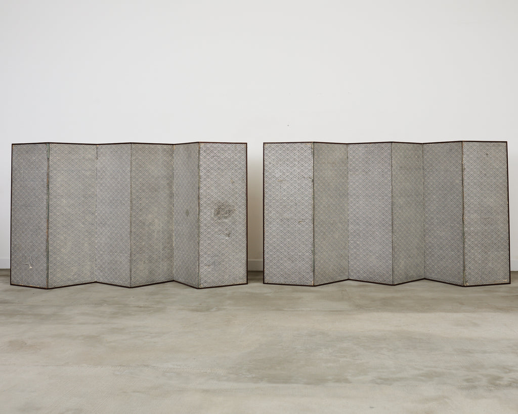 Pair of 18th Century Japanese Edo Screens of Chinese Immortals