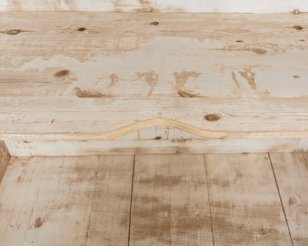 Pair of Country French Pine Library Bookcases Beveled Glass Doors