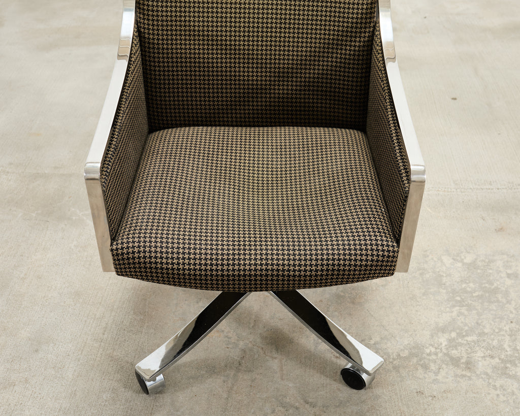 Bert England Office Swivel Steel Desk Armchair for Stow Davis