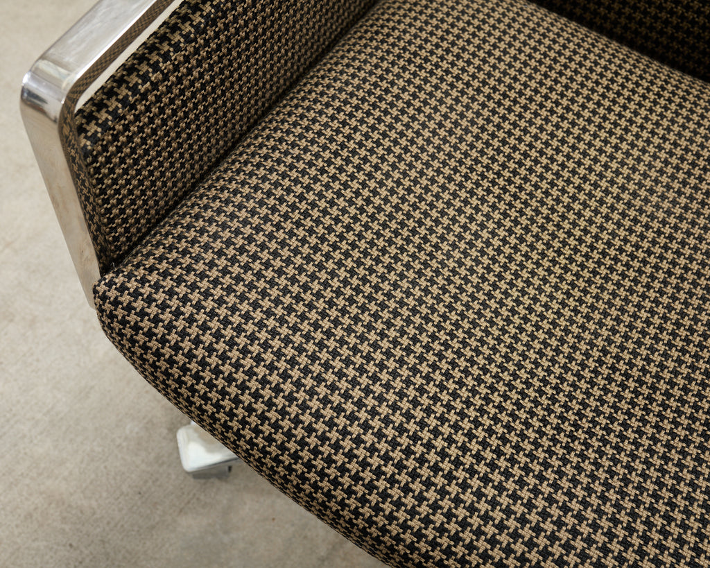 Bert England Office Swivel Steel Desk Armchair for Stow Davis