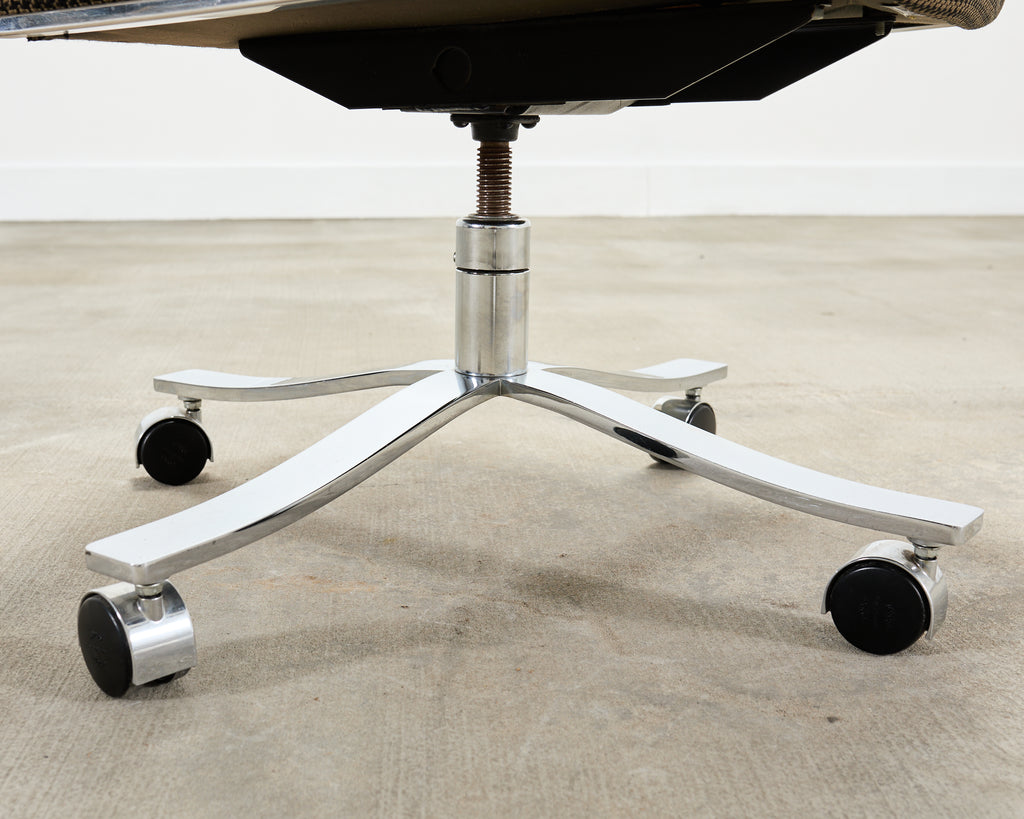 Bert England Office Swivel Steel Desk Armchair for Stow Davis