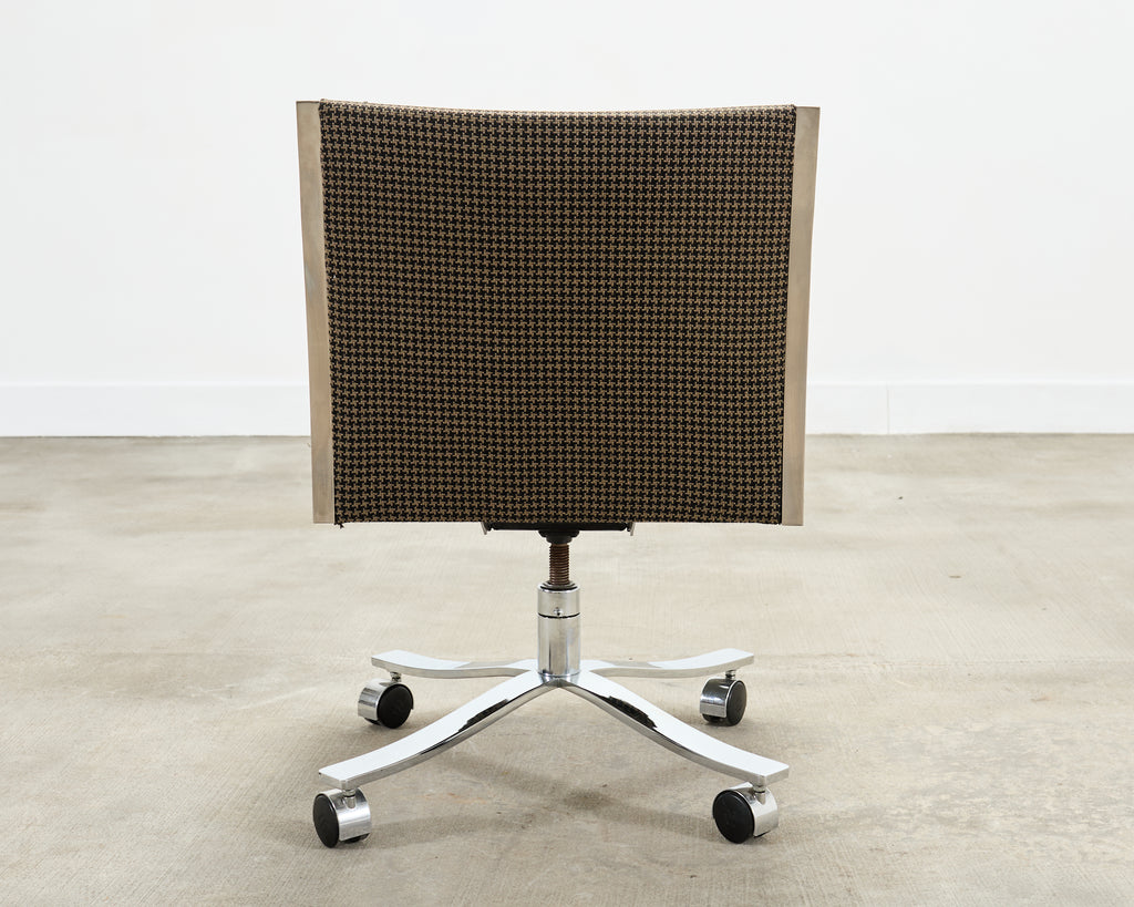 Bert England Office Swivel Steel Desk Armchair for Stow Davis