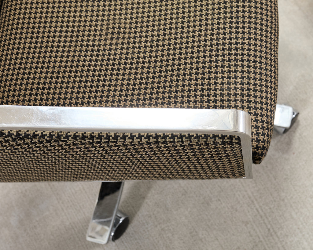 Bert England Office Swivel Steel Desk Armchair for Stow Davis