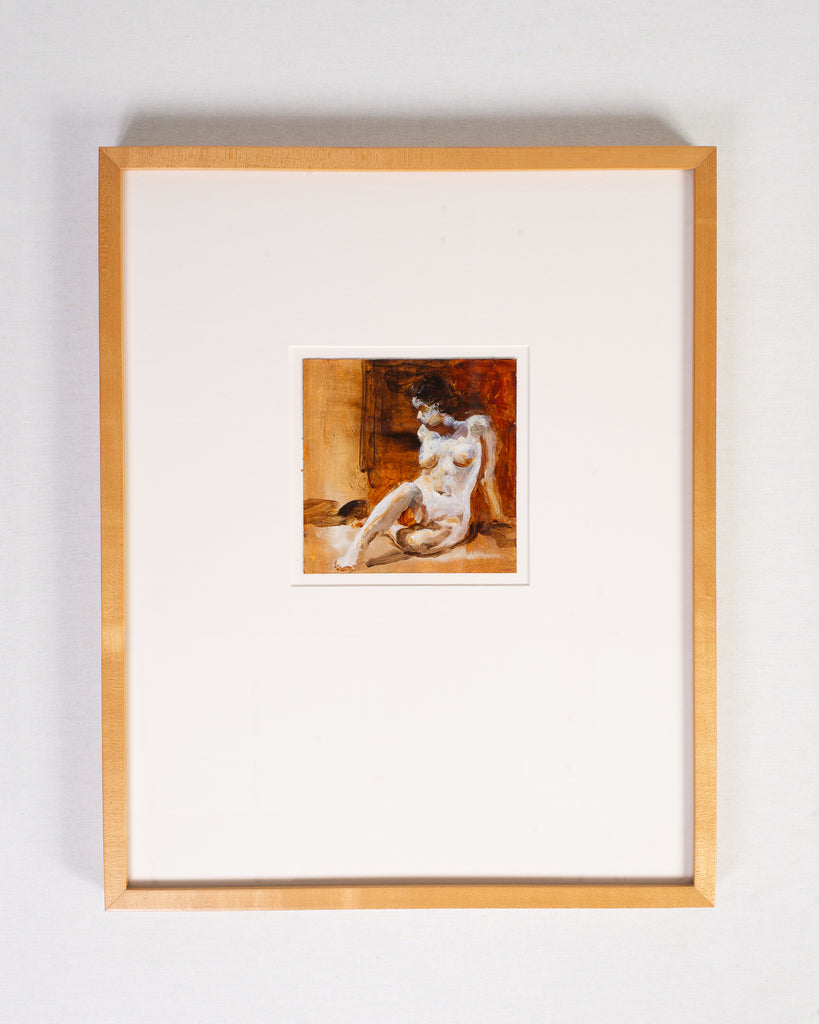 Kevin Kadar Pair of Nude Acrylic Paintings 1996