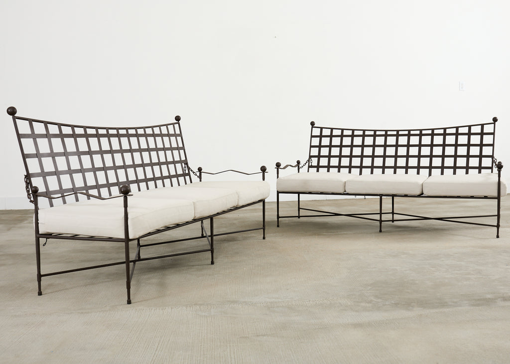 Pair of Papperzini Amalfi Adjustable Chain Back Garden Sofas